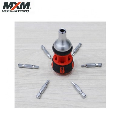 Made in Taiwan High Quality 7 in 1 Stubby Multi Bit Ratchet Screwdriver | mini screwdriver set